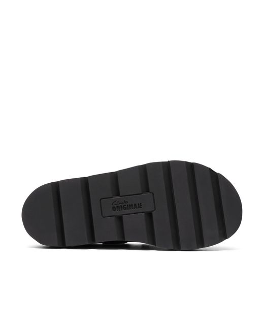 Clarks Black Flat Sandals