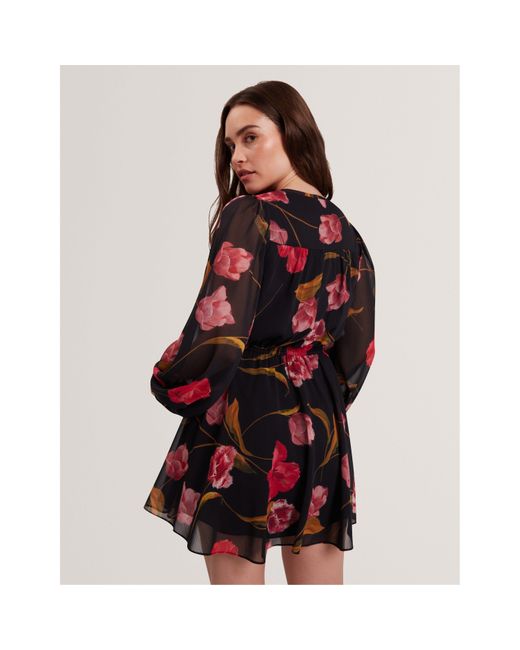 Ted Baker Red Long Sleeve Blouse
