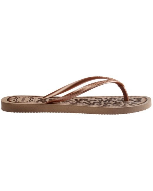 Havaianas Natural Slim Animal Flip Flops