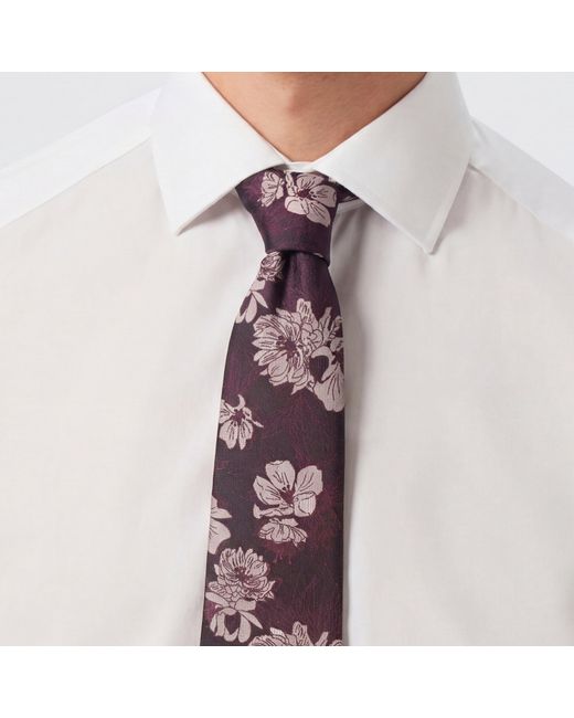 Twisted Tailor Purple Rafe Floral Tie for men