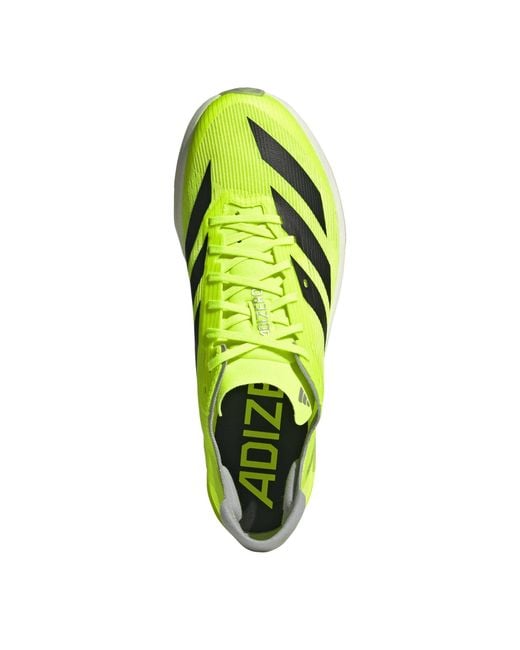 Adidas Yellow Adizero Ambition Running Spikes for men