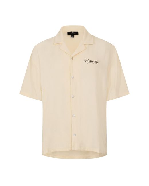 Represent Natural Patterned Short Sleeve Shirt for men