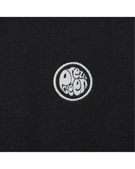 Pretty Green Black Barton Polo for men