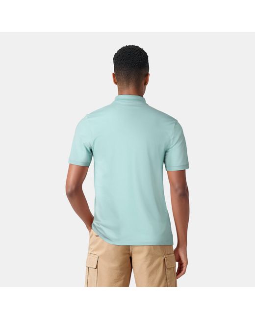 Lyle & Scott Blue Basic Short Sleeve Polo Shirt for men