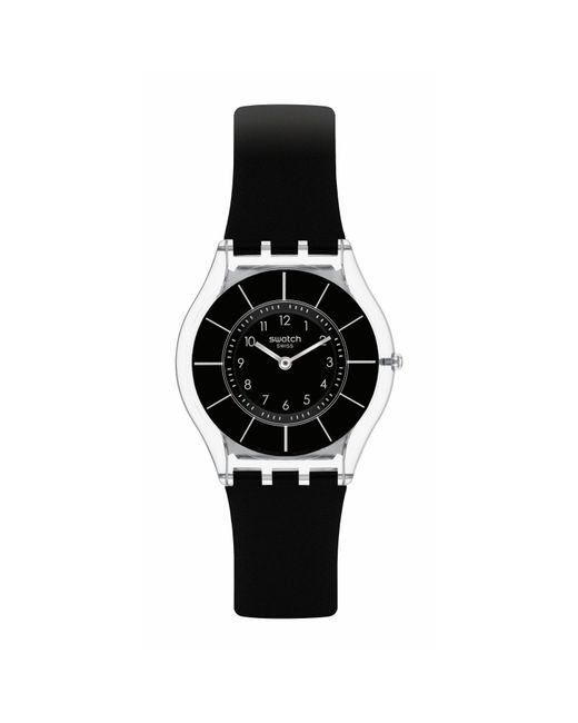 Swatch Black Adults Analogue Quartz Watch