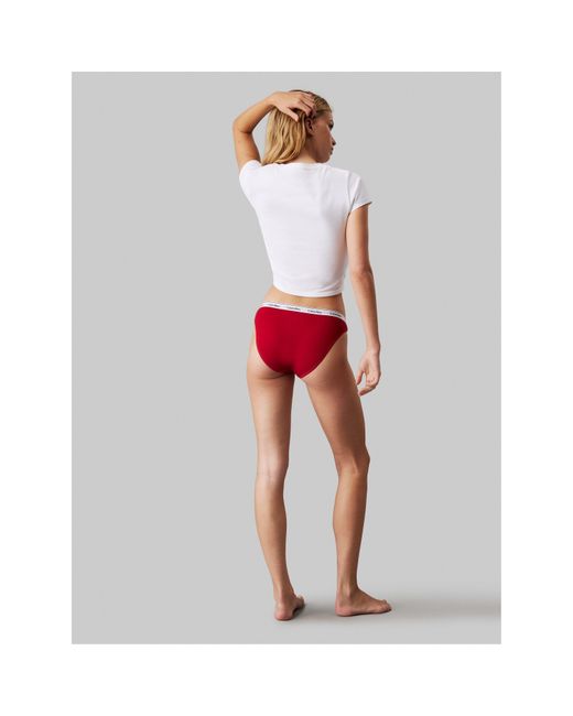 Calvin Klein White Logo Brief