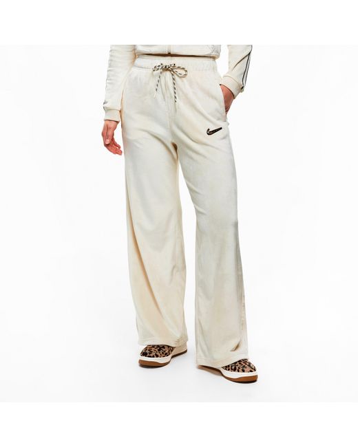 Nike White Velour Pants