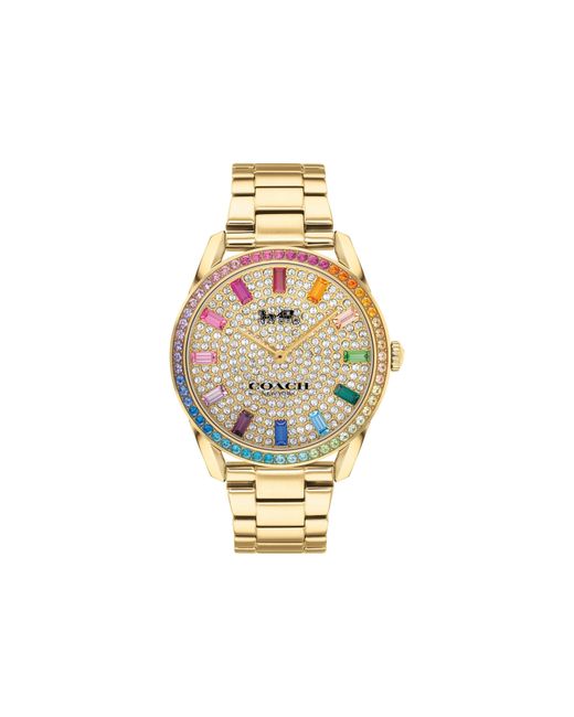 COACH Metallic Plated Preston Watch