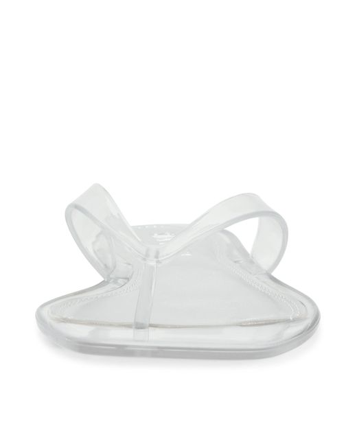 Steve Madden White Flip Flops