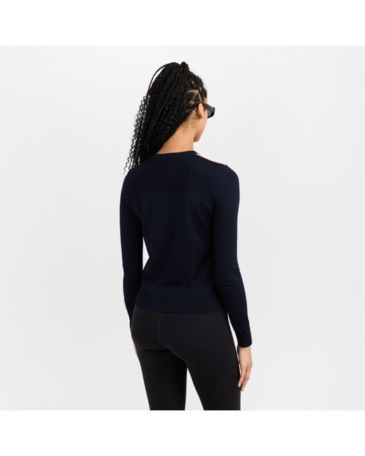 Fusalp Blue Ottavia Crew Neck Jumper