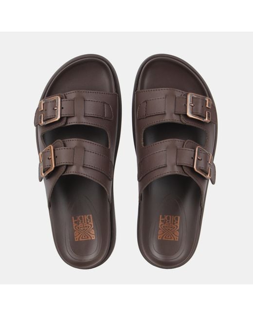 Biba Brown Two Strap Sandals