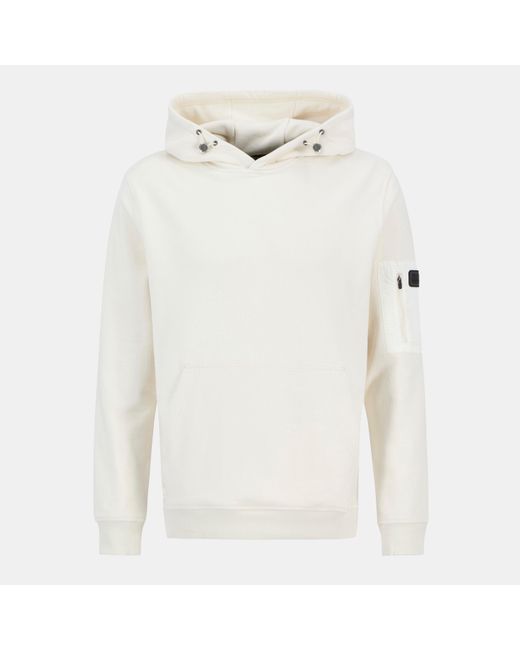Barbour White Ewan Hoodie for men