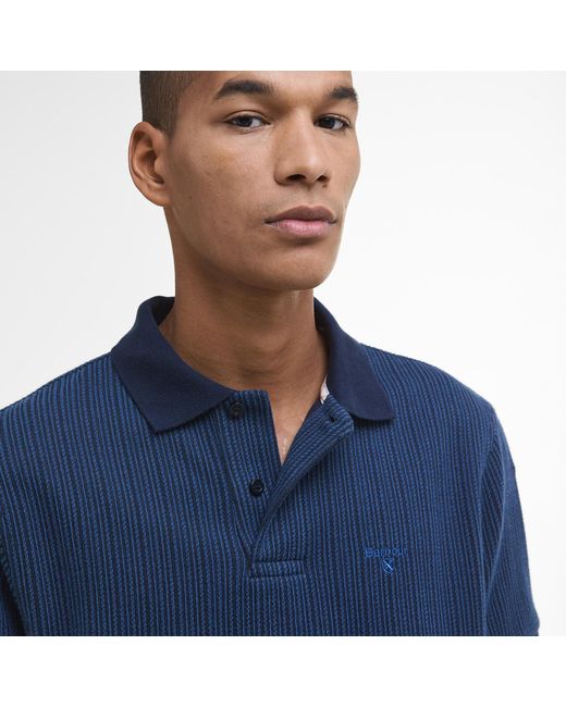 Barbour Blue B.Li Harworth Short Sleeve Polo Shirt for men