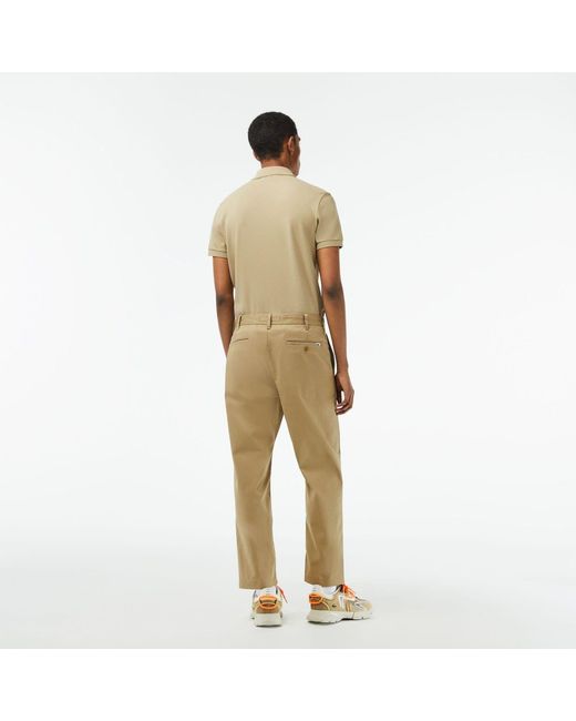 Lacoste Natural Skinny Fit Stretch Cotton Chinos for men