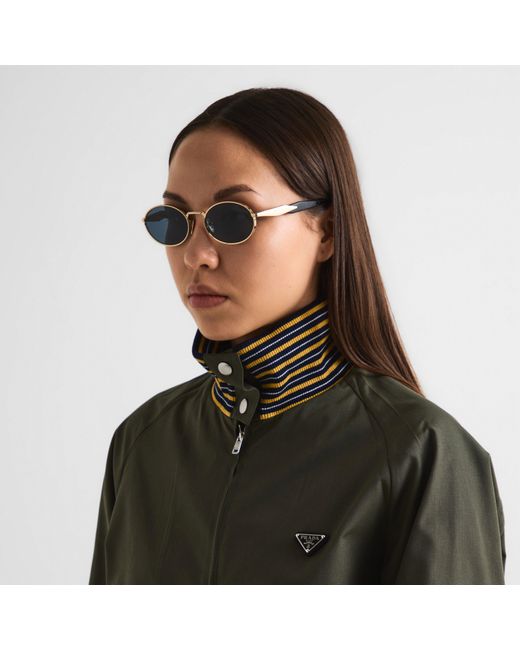 Prada Brown Round Sunglasses