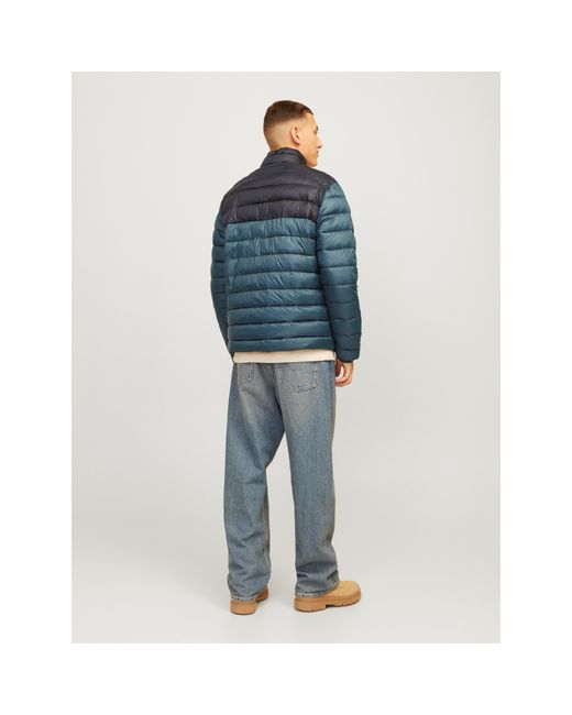 Jack & Jones Blue Puffer Jacket for men
