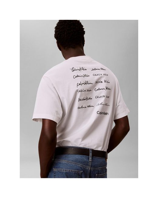 Calvin Klein White T-Shirt for men
