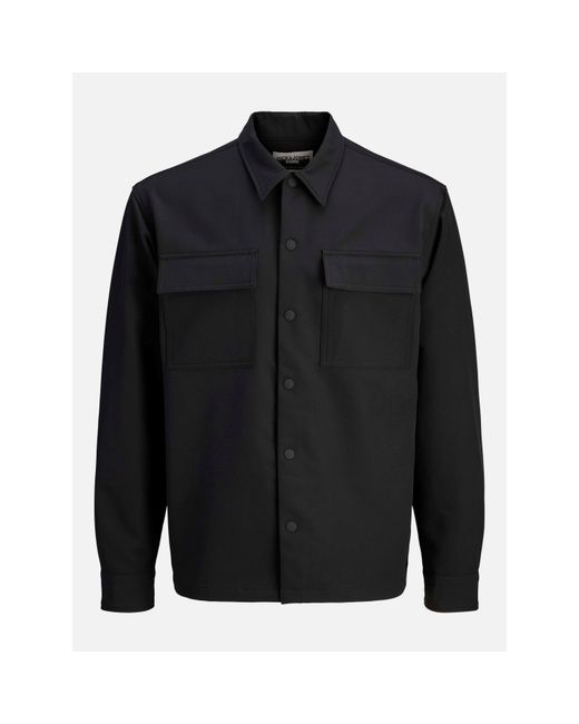 Jack & Jones Black Commute Overshirt for men