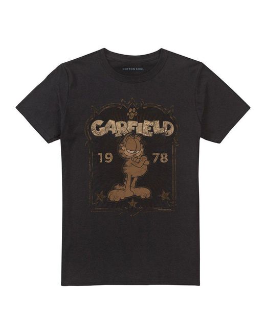 Garfield Black Est 1978 T Shirt for men