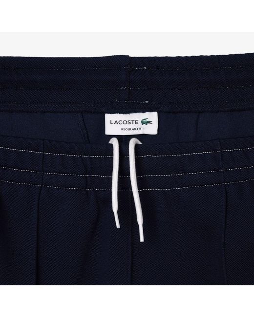 Lacoste Blue Regular Fit Piqué Sweatpants for men