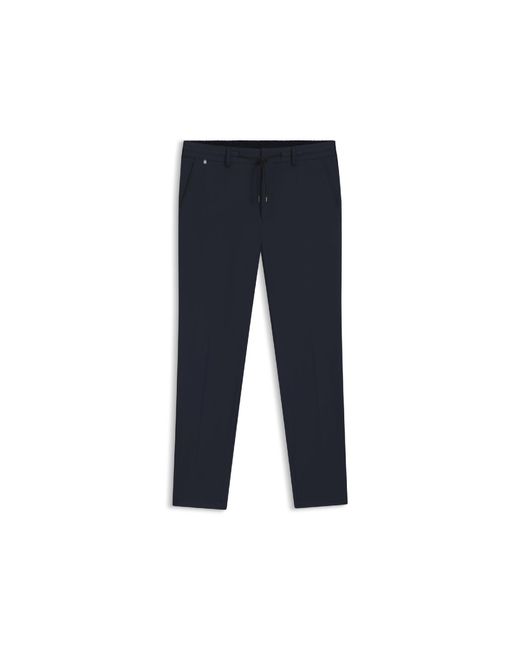 Boss Blue Straight Leg Trousers for men