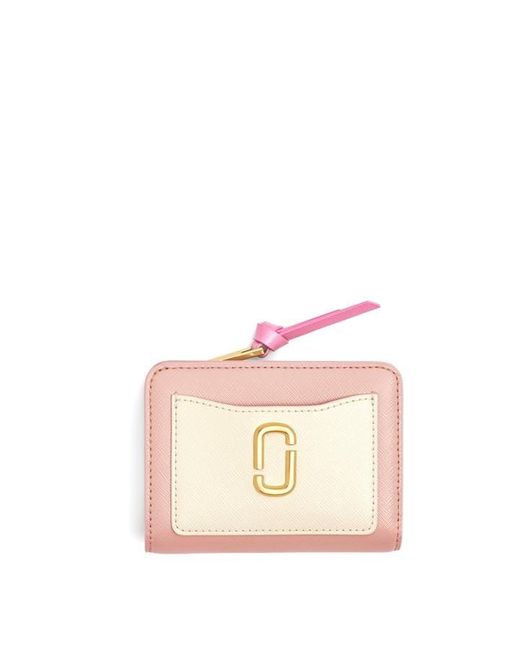 Marc Jacobs Pink The Utility Snapshot Mini Compact Wallet