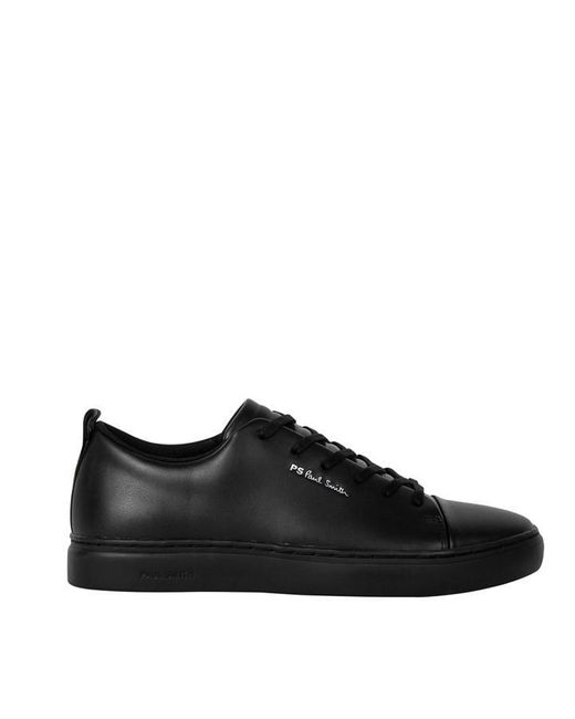 PS by Paul Smith Black Lee Leather Trainer for men