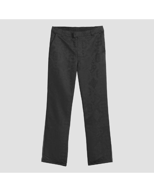 Adidas Originals Gray Clot Lny Allover Print Tracksuit Bottoms for men