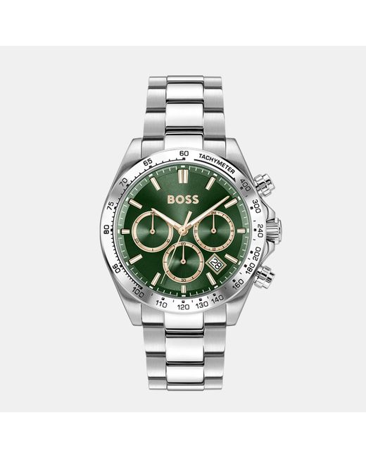 Boss Green Gents Hero Stainless Steel Bracelet Watch for men