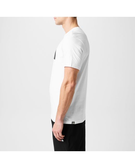 The North Face White Regular Fit Short Sleeve T-Shirt for men