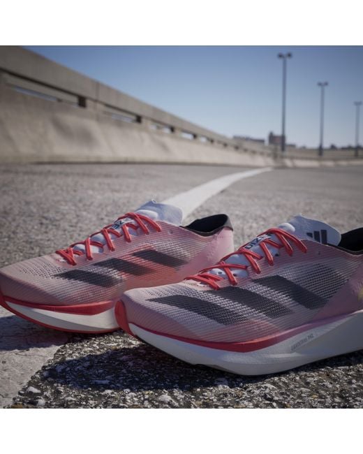 Adidas Pink Adizero Takumi Sen 10 Running Shoes