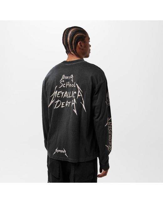 Represent Black Cotton T-Shirt for men