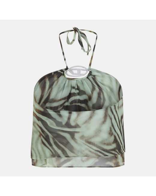 DIESEL Green Wrap Top