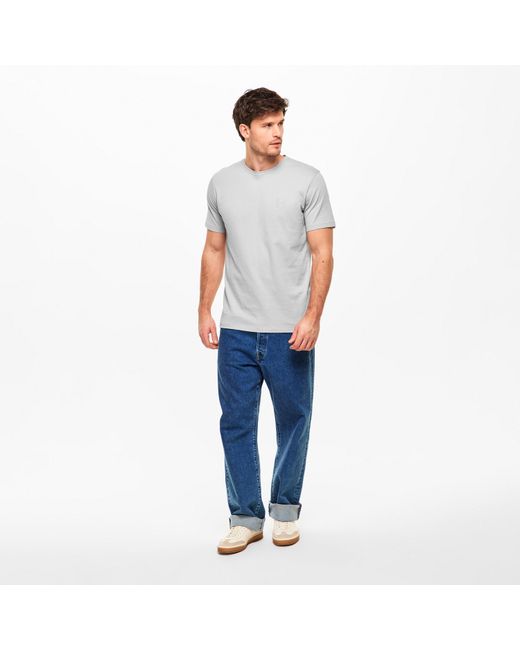 Boss Gray Tales T-Shirt With Logo Patch Premium Cotton for men