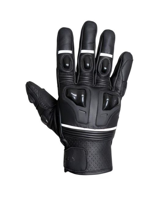 No Fear Black Leather Motorcycle Glove for men