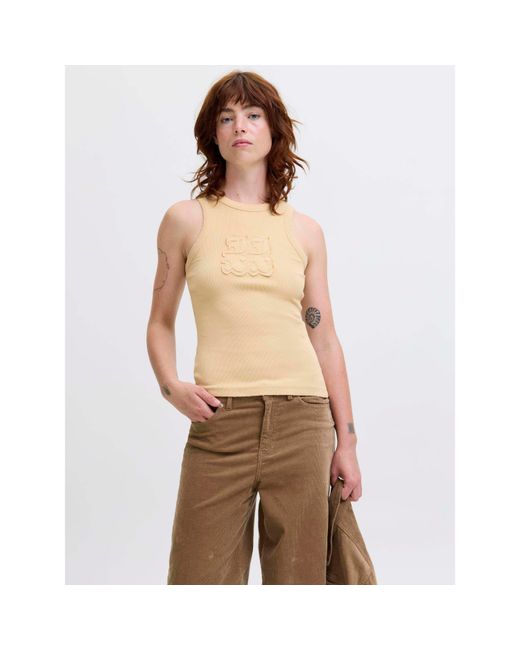 JJXX Natural Patch Rib Vest