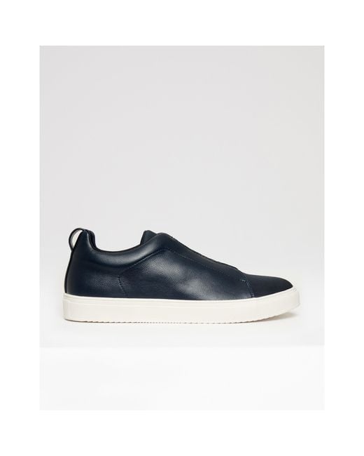 Threadbare Blue Acefield Casual Low-Top Trainers for men