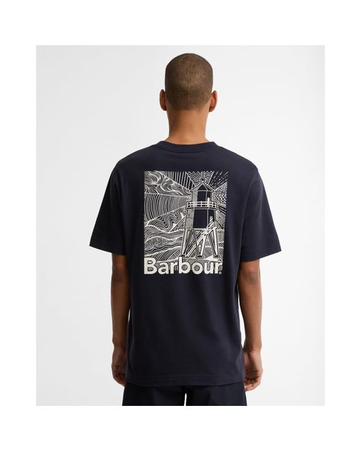 Barbour Blue T-Shirt for men