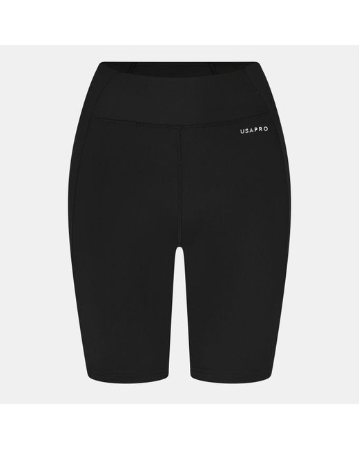 Usa Pro Black Cycling Shorts Ladies