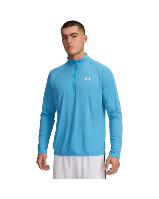 Under Armour Blue Tech ½ Zip Long Sleeve for men
