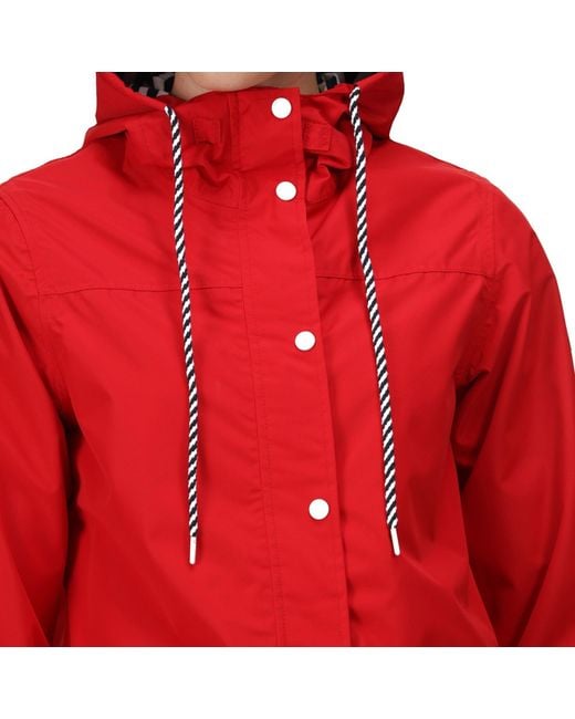 Regatta Red Bayarma Breathable Long Sleeve Waterproof Jacket