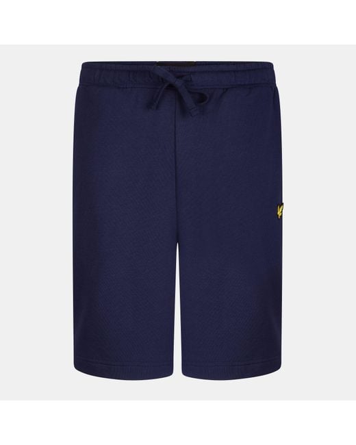 Lyle & Scott Blue Fleece Shorts for men