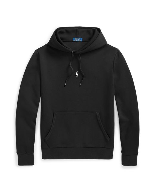 Polo Ralph Lauren Black Double-Knit Tech Hoodie for men