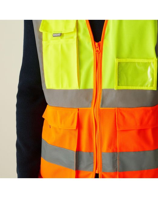 Regatta Green Pro Hi-Vis Executive Vest for men
