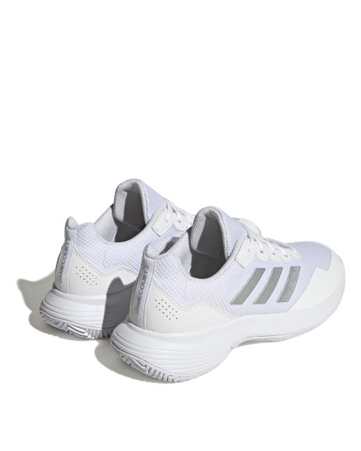 Adidas White Gamecourt 2.0 Tennis Shoes