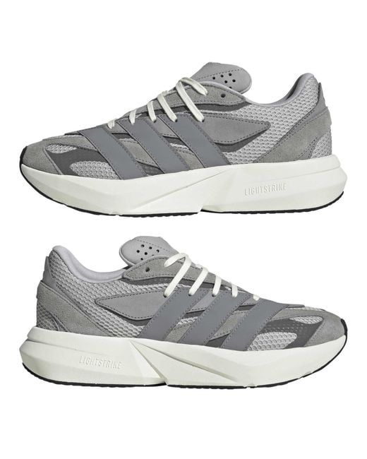 Adidas Gray Lightblaze Trainers for men
