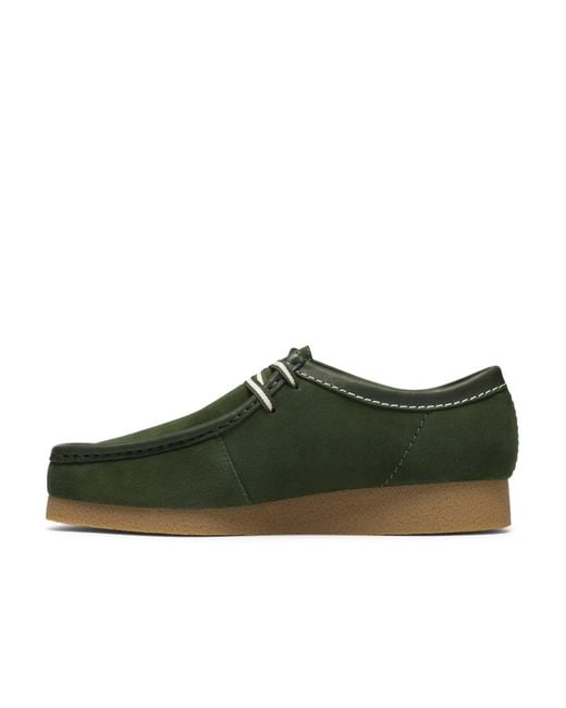 Clarks Green Wallabee Moc Toe Formal Shoes for men