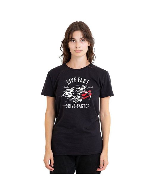 Disney Black Live Fast Drive Faster With Cruella De Vil T-Shir