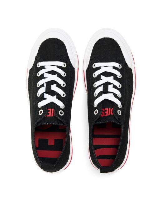 DIESEL Black Court Trainers
