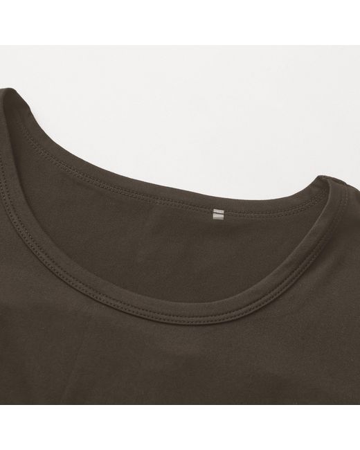 La Gear Brown Essential Pleat-Back T-Shirt
